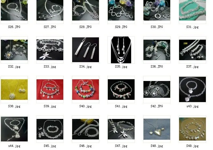 S017 925 venta caliente de la joyeria, de moda establecida doble O/aikaizra aucajlja