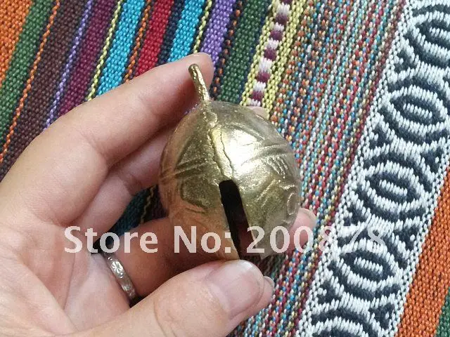 Nbb409 Большой латунь колокольчиками 10 #, dia.41mm, 10 предметов в партии, голова тигра windbells, собака колокола, повезло колокола золотые