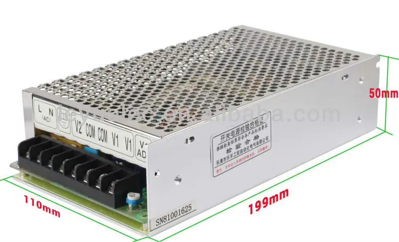 Маленький размер Leyu 120 Вт Двойной выход мощность Leyu D-120A AC к DC 5 В 12A, 12 В 5A импульсный источник питания