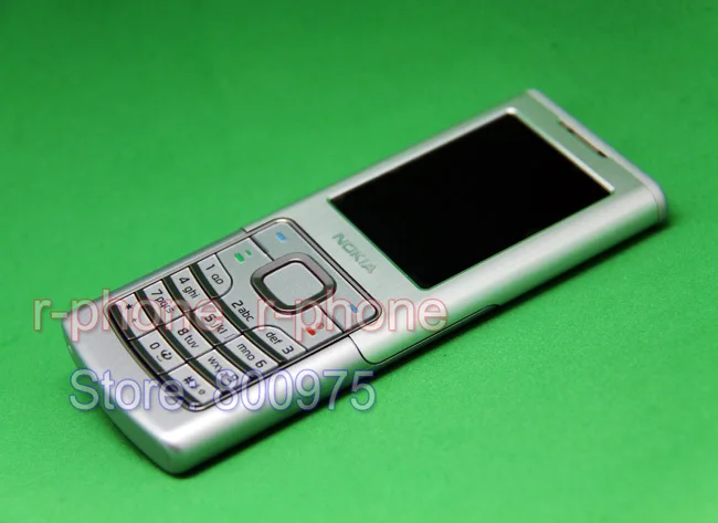 Отремонтированный Nokia 6500c классический мобильный телефон 3g разблокированный 6500 мобильный телефон и серебро и один год гарантии
