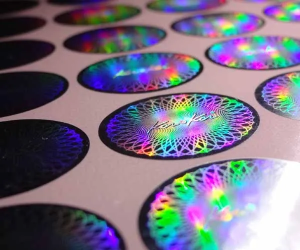Изготовленный на заказ наклейка-этикетка в виде голограммы 3d печати