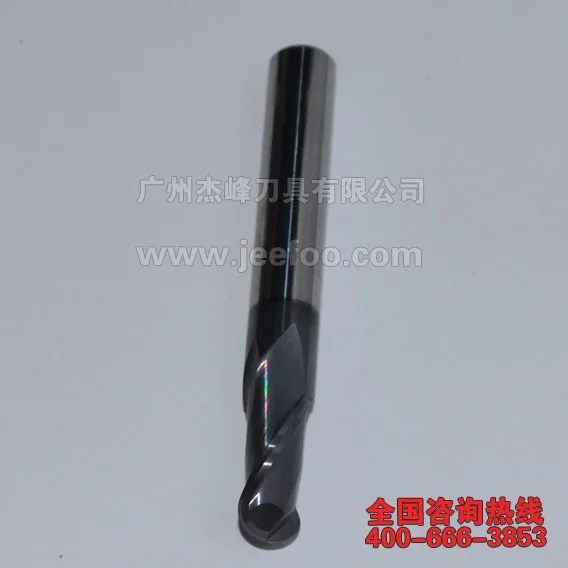 2F-R5*10* 75L HRC55 Soild карбид вольфрама две флейты Sprial сферическая Концевая фреза с покрытием для стали