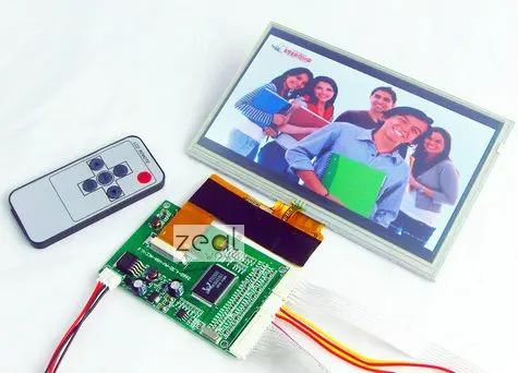 7," TFT ЖК-модуль+ сенсорная панель VGA/двойной 2AV вход вождения доска 800x480 точек 40 контактов