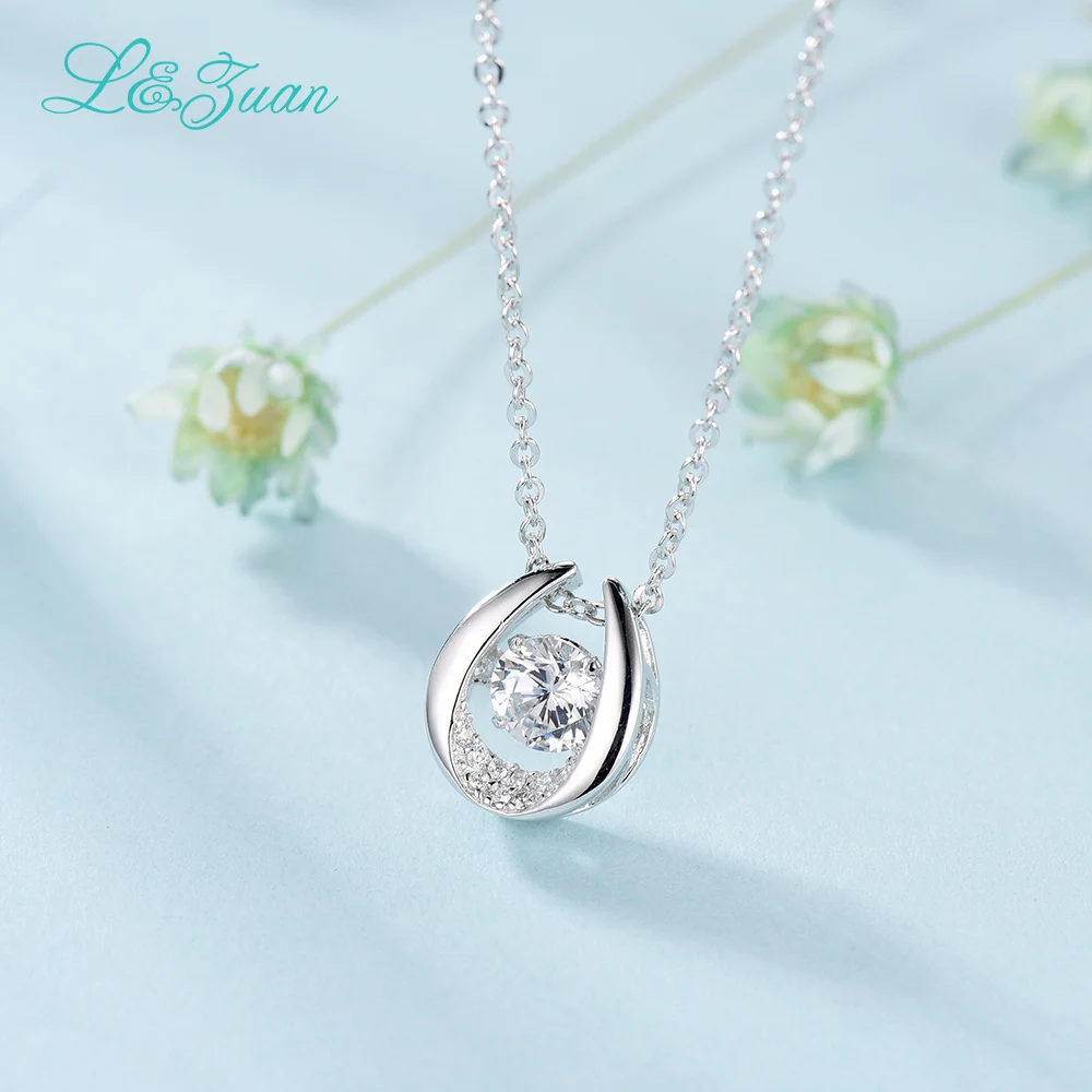 L & zuan 925 серебряное ожерелье из камня 0 9ct японский оригинальный смарт серий