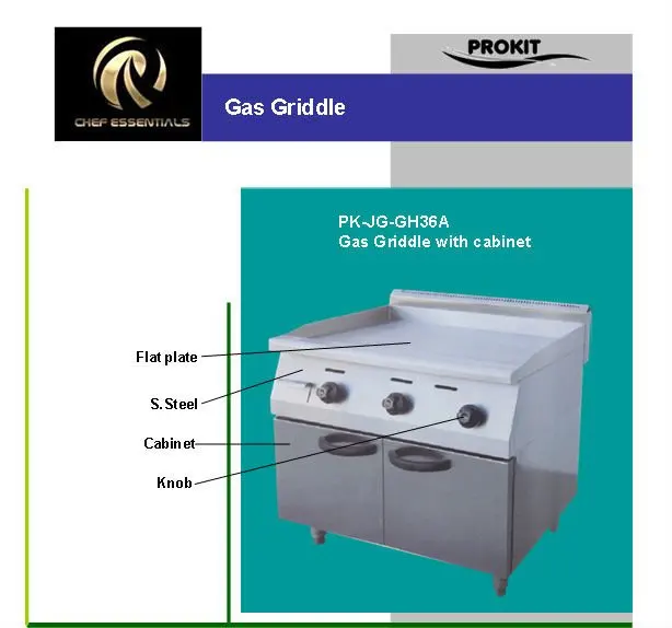 Pkjg-gh720 газовый гриль (плоский), для коммерческих Кухня