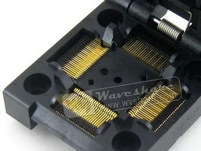 QFP100 TQFP100 FQFP100 PQFP100 IC51-1004-809 Yamaichi QFP IC тест-запись гнездо адаптера программирования 0,5 мм шаг