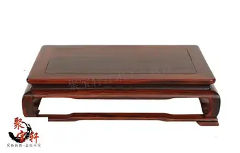 

Red square wooden vase of Buddha rosewood carving furnishing articles mahogany base