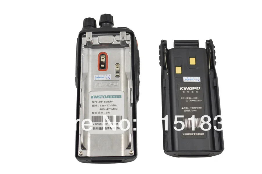 2013 февраля Новое поступление Kingpo kp-558uv Dual Band 5 Вт 96ch Портативный двухстороннее Радио