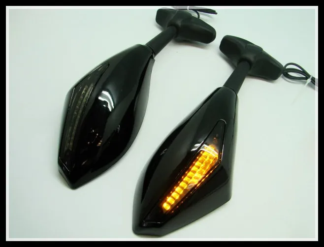 LED поворотники Integrated Зеркала для Suzuki Katana GSXR 600 750 1000 Hayabusa