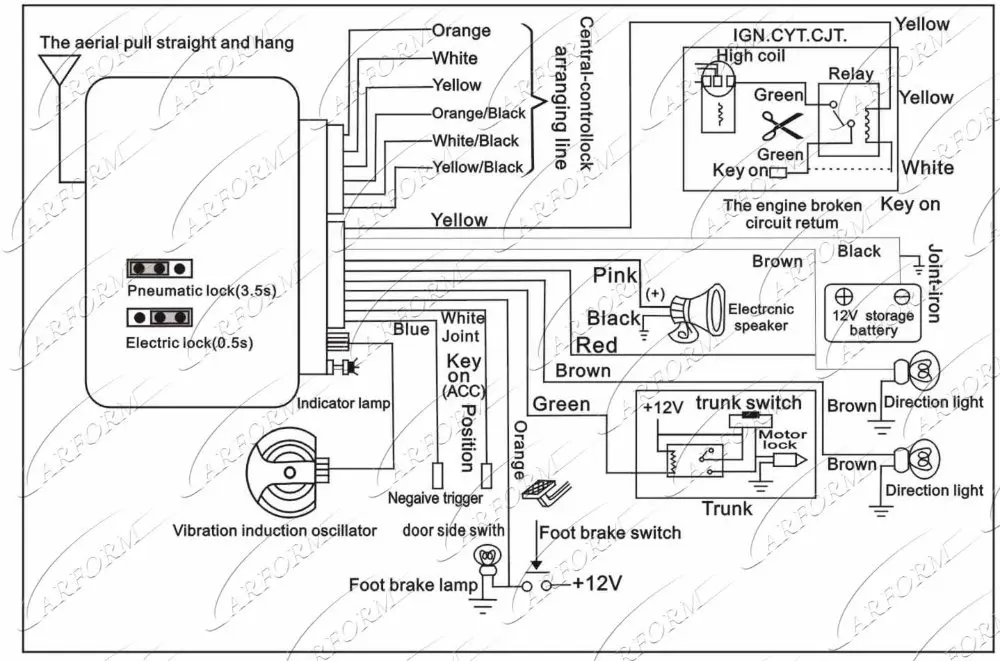 one way car alarm wiring diagram  hotpoint electric dryer