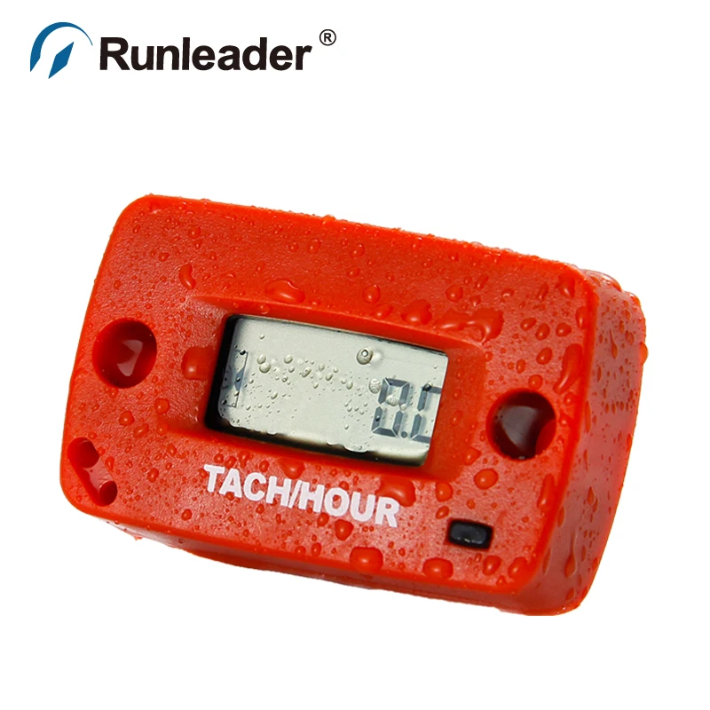 Waterproof Record Max rpm Resettable Digital Inductive rpm Hour Meter