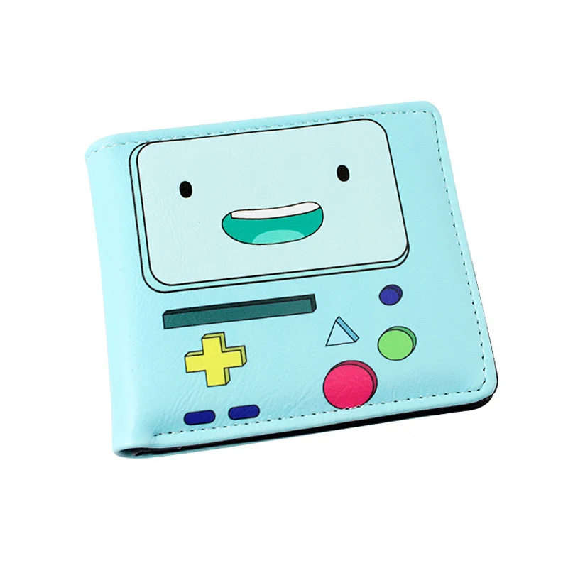 

Adventure Time with Finn and Jake The Ice King Princess Bonnibel Bubblegum BMO Multilayer colorful PU short wallet Type A
