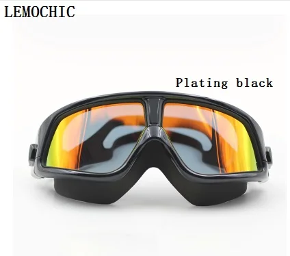 plating black Lemochic новые люди профессиональные Gafas natacion близорукость высокое качество очки для плавания - Цвет: plating black