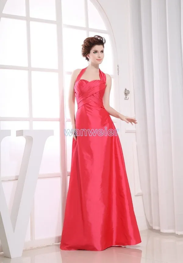Бесплатная доставка vestidos formales 2013 высокого качества дизайнерская Свадебная платья подружек невесты красные вечерние платья-Макси Длинные