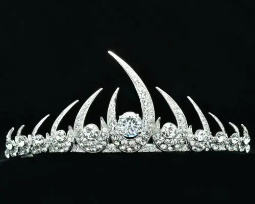 Свадебные украшения Аксессуары для волос женский золотистый элегантный браслет тиара корона украшения для головы W/прозрачные кристаллы из горного хрусталя