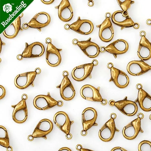 Antique Bronze 18 мм цинковый сплав цепи застежка, застежка омаров Продано 50 шт в pkg-100686 - Цвет: Antique Bronze