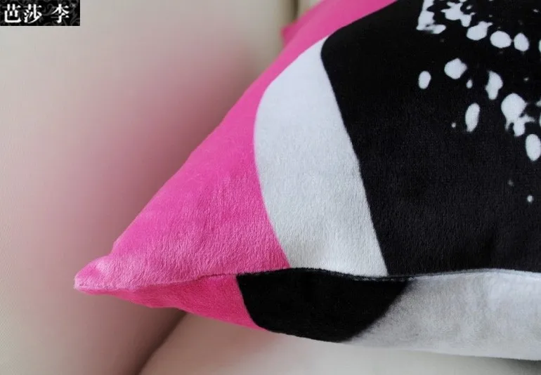 Напечатанная Одри Подушка Хепберн Чехол для подушки 45 см x 45 см розовый цвет
