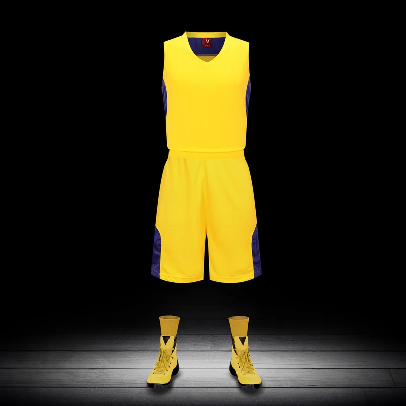 

Good quality any Basketball jersey can be designed print any color pattern MEN basquete jersey Kit Dry basketball shorts Jerseys