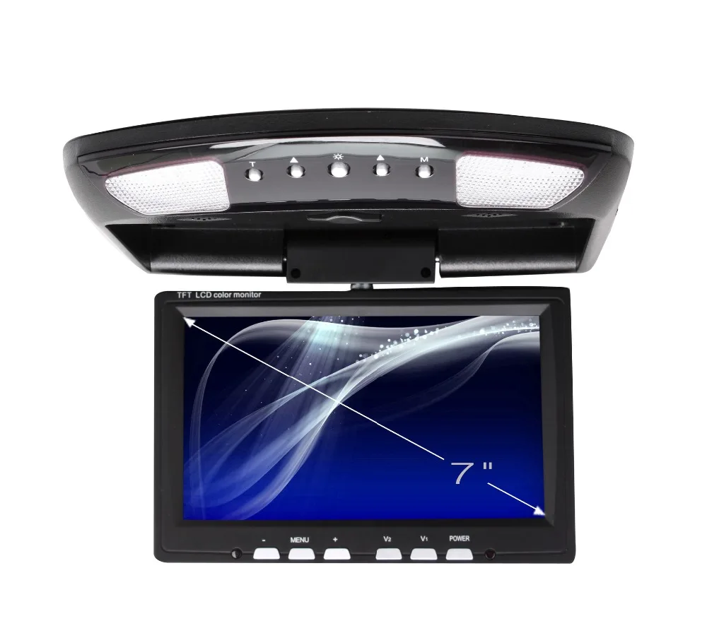 7" inches car Monitor LED digital screen Car Roof Mounted Monitor car