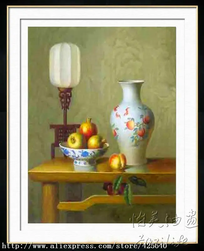 Натюрморт фарфор картина маслом на холсте Высокое качество ручной росписью painting26