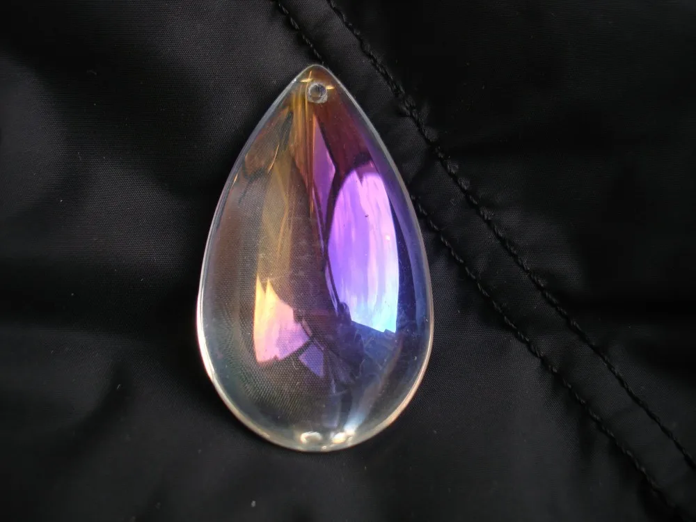 AB Цвет Бесплатная доставка 120 шт./лот 38 мм Crystal Tear Drop Кулон для люстра/занавес частей, хрустальная люстра части