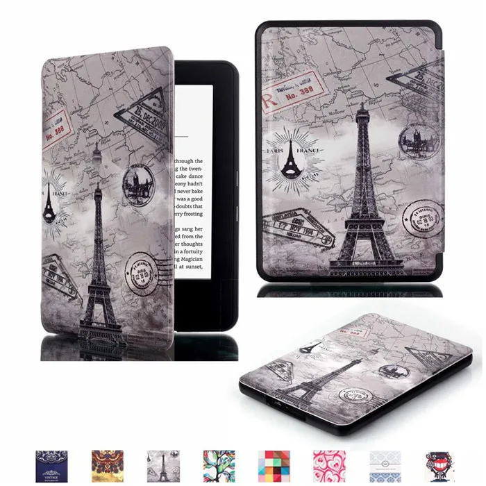 100 шт./лот gligle Тонкий Smart skin чехол для Amazon Kindle Paperwhite 1/2/3th чехол с услуга/сна - Цвет: 4