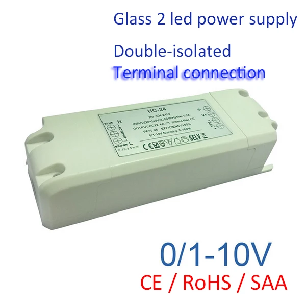 200-240 V 500mA 700mA 900mA CC Dimmable 0/1-10 V блок питания 24 W Max