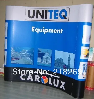 Пользовательские высокое качество 8ft Pop Up Дисплей баннеры, 3x3 (230x230 см), Бесплатная доставка по России