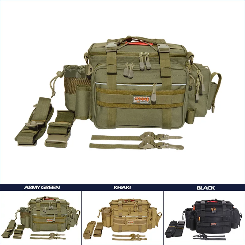 Multifunctional Large size Fishing Lure Bag MANLY Three Color Selection