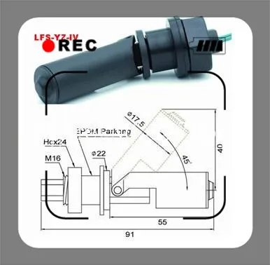 1 шт. х боковые поплавкового переключатель/уровень/уровне контроллера/переключатель Датчик уровня воды утконоса 110VDC RR-05