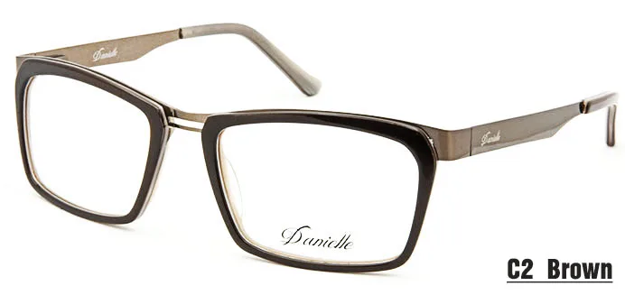 Brown Frame Женские модные очки с прозрачными линзами oculos de grau, женские очки без оправы, очки для близорукости - Цвет оправы: Brown Frame