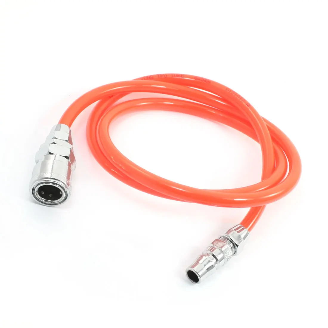 

Quick Connector 8x5mm Air Compressor PU Tube Hose Pipe Orangered 1M