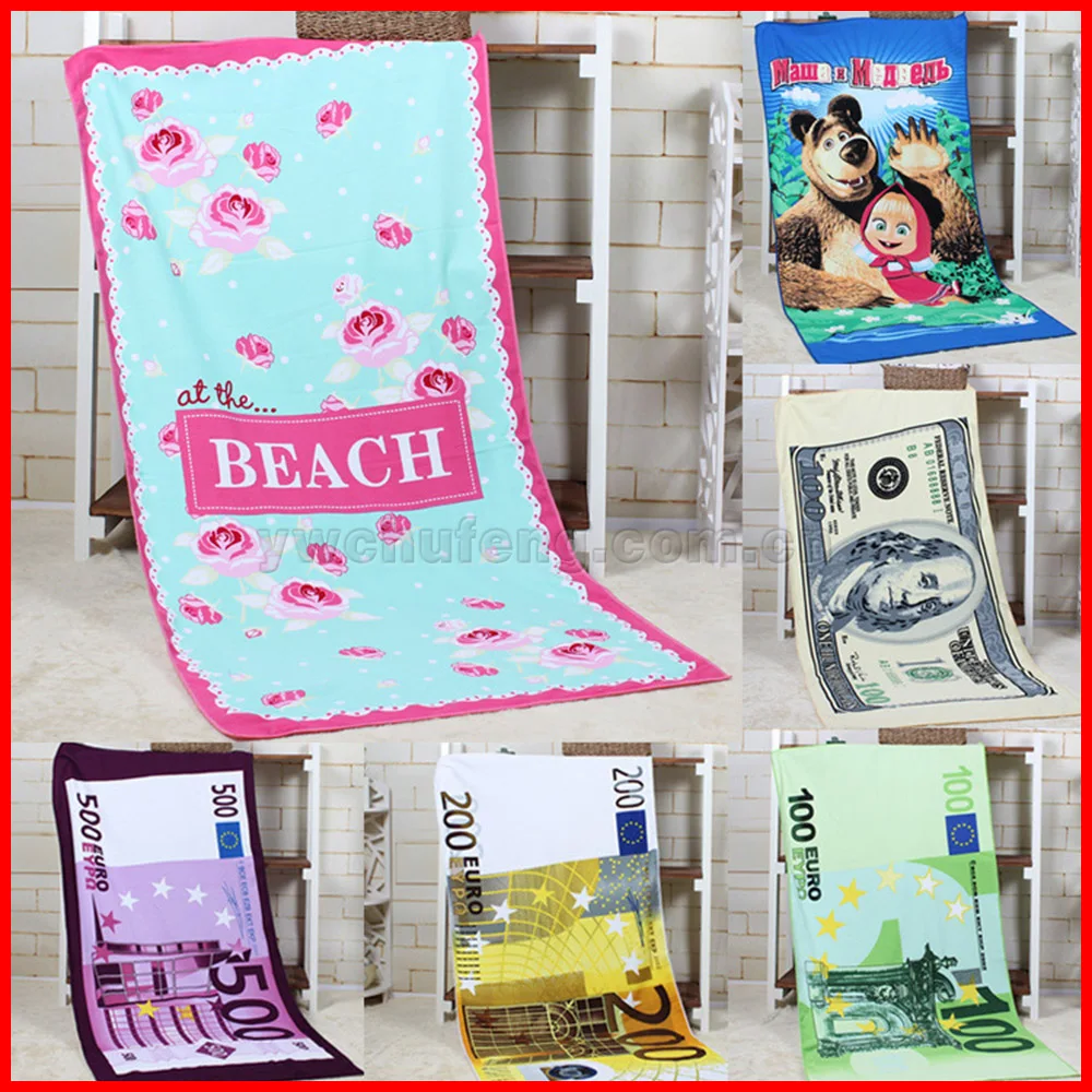 ONE HUNDRED DOLLAR BILL BEACH BATH TOWEL 100 MONEY BENJAMIN FRANKLIN