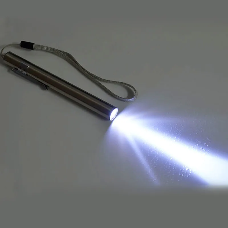 portable USB rechargeable LED flashlights waterproof Mini torch stainless steel light with font b keychain b