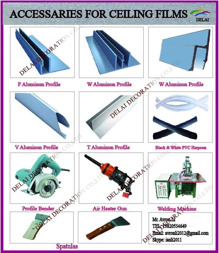 2ACCESSORIES FOR CEILING FILM