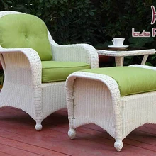 Высококачественное садовое уличное плетеное кресло диван современная мода