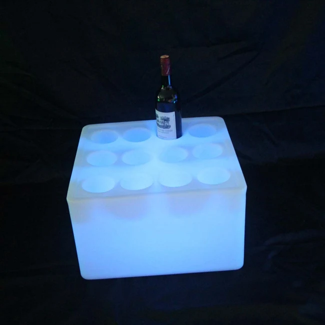 16 цветов менясветодио дный ющий светодиодный световой Винный Стеллаж водостойкий IP54 светящийся квадратный винный держатель для кофе бар