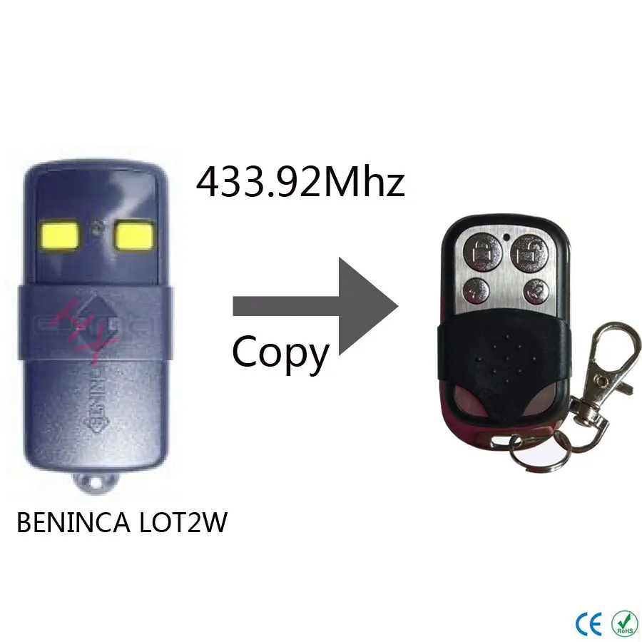 Beninca lot2w двери гаража/ворота Дистанционное управление замена/Дубликатор