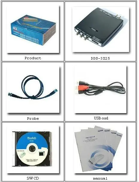 Hantek DDS3X25 PC Функция/генератор сигналов произвольной формы DDS-3X25