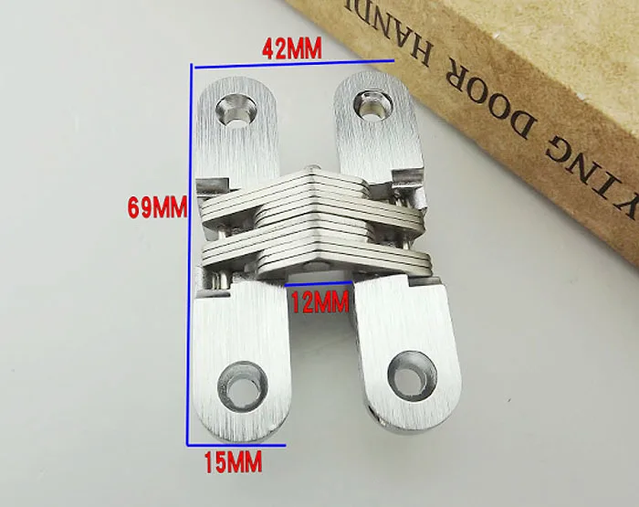 Невидимая дверная петля из нержавеющей стали, новинка, со скрытыми винтами
