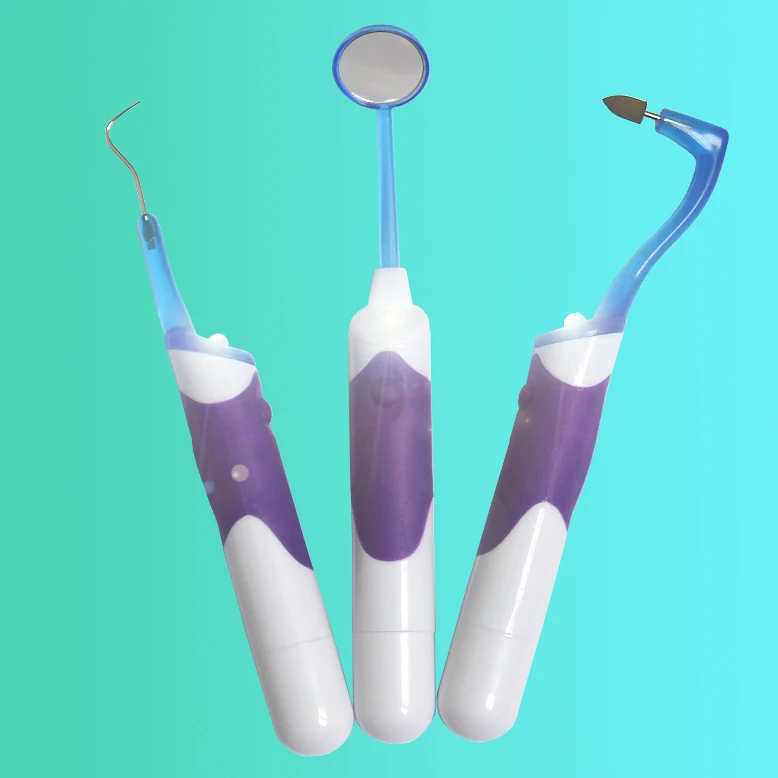 3 в 1 LitPack отбеливающий зубы Профессиональный стоматологический набор инструментов для полости рта светодиодный стоматологический зеркальный крюк палочки ластик go зубной камень стоматологическое оборудование