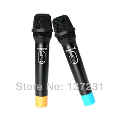 Новая эксклюзивная одежда Рекомендуем Takstar X2 черный UHF Беспроводной микрофон Системы профессиональный караоке инженерно-отдельный микрофон