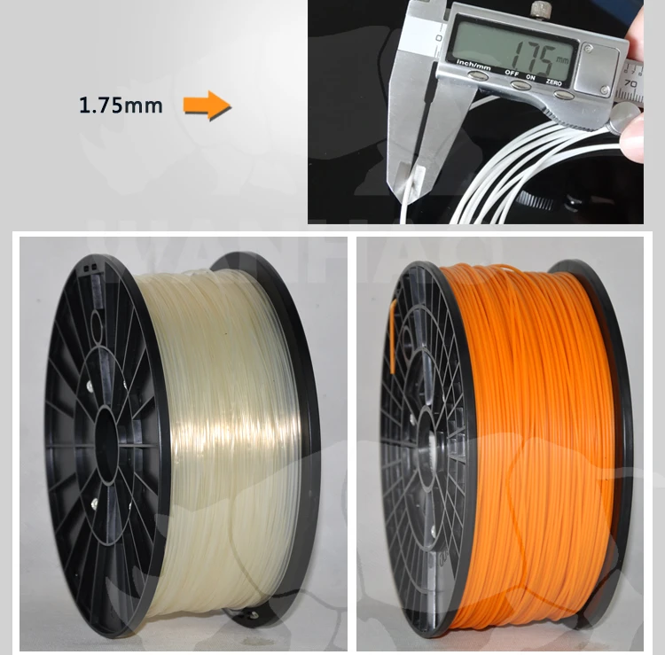 Нить PLA оранжевого цвета 1,75 мм для 3d печати высокого качества по низкой цене