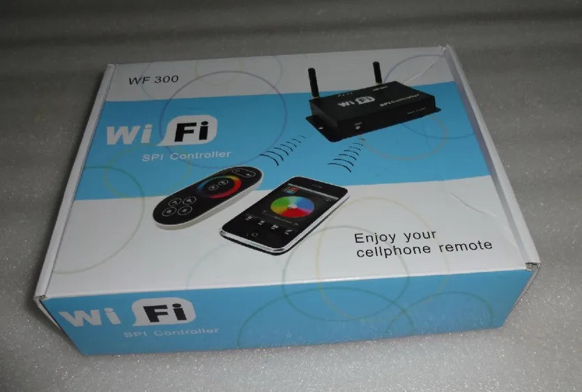 WF300; wifi контроллер SPI, DC5-24V вход, выход сигнала SPI; 1024 пикселей контролируется