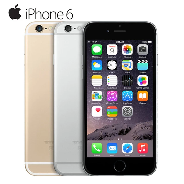 Original Apple iPhone 6 Dual Core IOS Mobile Phone 4.7' IPS 1GB RAM 16/64/128GB ROM 4G LTE Unlocked Used Cell Phone