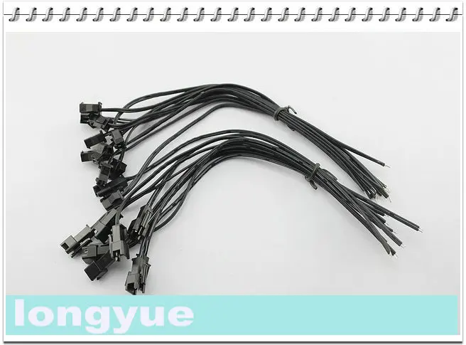 Longyue 10 компл. 2 Way JST EL-2P Многоконтактный разъем мужской и женский Инструменты для наращивания волос косичку 15 см проволоки
