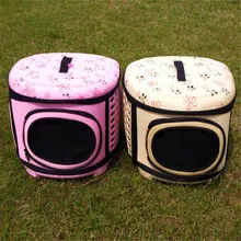 0-7.5KG Foldable Pet Carrier EVA Dog Bag Portable Travel Outside Favor Cats Dogs Bags Fashion Print Handbag For Pets Carriers