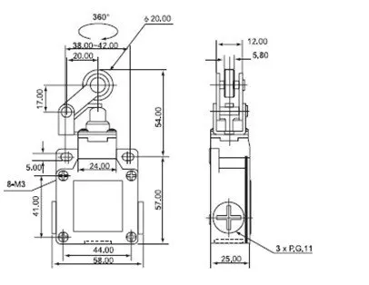 CNTD концевой выключатель CSA-012