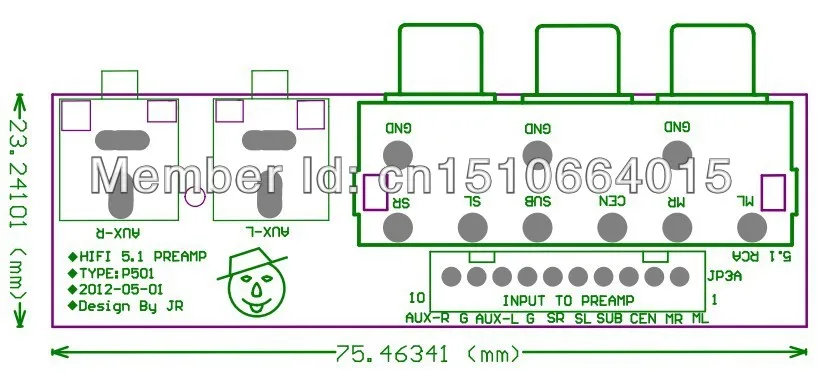 HIFI 5,1 Reference A1 предварительно усилитель микшер Предварительный усилитель монтажная плата 5,1 Предварительный усилитель тон печатная плата только