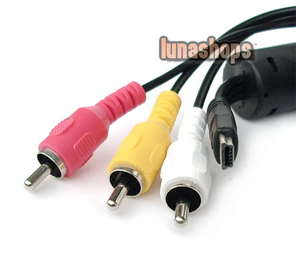 LN001182 Mini Usb мужской 10 pin до 3 RCA AV Мужской Кабель-адаптер для камеры sony и т. д